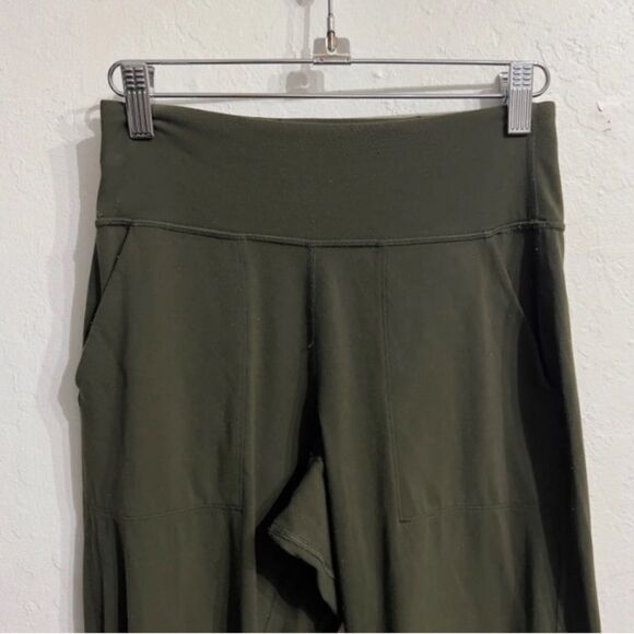 LULULEMON Align Womens High Rise Jogger Leggings Size 4 Olive Green Active Yoga - Picture 6 of 10